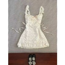 Y2k Blume Grafik Kleider Frau Süße Sommer Jugendliche Tank Rock Vintage Mode Koreanische Spitze Elegante Kleid Party Sexy Kleidung