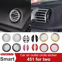Für Smart Brabus 451 Fortwo Auto Center Beide Seiten Luftauslass Ring Dekorative Aufkleber Auto Innen Modifikation Zubehör