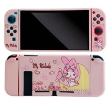 Melody ist geeignet für die weiche Anti-Drop-Abdeckung der Nintendo OLED-Silikon, abnehmbare NS-Handheld-Spielekonsolen-Schutzhülle