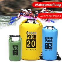 Borse impermeabili 30L 20L 15L 10L borse sportive da nuoto zaino alla deriva Rafting surf palestra Dry Bag accessori da spiaggia XA391Q