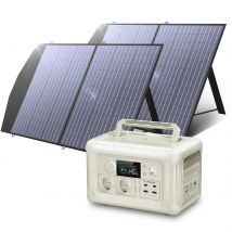 All powers Solargenerator R600, 600W Solar kraftwerk mit 2x600W Wechselstrom steckdose, 400W