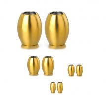50 teile/los Oval Zylinder Perlen Edelstahl Lose Perlen für DIY Mode Schmuck Machen Armband Halskette Zubehör Großhandel
