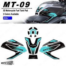 3D Tank Pad Stickers Motorcycle Fuel Tank Protection Decals Waterproof For Mt09 MT-09 MT 09 2024