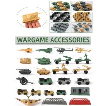 ViiKONDO Armee Männer Spielzeug Militärfahrzeug Modell Wargame Zubehör Tank Radar Raketenwerfer Artillerie Kämpfer Barrack Brücke