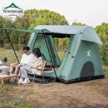 Outdoor Single-Layer 2/4 Personen Ultraleicht Camping Zelt Tragbare Wandern Vollautomatische Inflation Schnell Öffnung Zelt Anti-UV