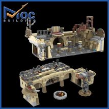 Raum Film Serie Versteck Auf Lob Szene MOC Bausteine Basis Modell DIY Montage Ziegel Kreative Spielzeug Sammlung Weihnachten Geschenk