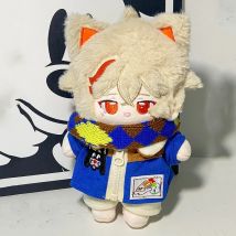 Kaedehara Kazuha 20cm Cotton Doll Toys for Kids Adults Kawaii Genshin Impact Animation Gift Dress-up Puppet Plushies Collectible