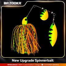 Bazooka 15g Spinnerbait Fishing Lure Wire Spinner Bait Metal Buzzbait Swimbait Hook JIG Kit Skirt peche For Bass Pike Winter