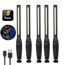 Luce da lavoro a LED COB ricaricabile tramite USB Luce di ispezione magnetica portatile per la riparazione di auto Lampada da campeggio di emergenza per officina domestica