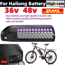 Nuovissima Batteria 36V 48V 20AH/30AH/40AH per Hailong Aibik con BMS 30A, 350W 500W 750W 1000W, Batteria 18650 con Spedizione Gratuita e Caricabatterie