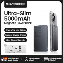 MOVESPEED S05 Slim Power Bank magnetico 5000mAh ricarica rapida mini caricabatterie portatile wireless per iPhone 16 15 14 PowerbanK