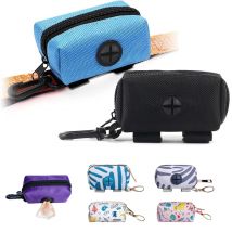Porta sacchetti per cacca per cani da compagnia, attacco per guinzaglio, mini sacchetto per immondizia da viaggio regolabile, dispenser per sacchetti per rifiuti per cani, strumenti per la pulizia