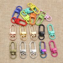 10pcs/lot Lock Shaped Snap Lobster Clasp Hooks Gold Silver Plated DIY Jewelry Making Findings for Keychain Neckalce Bracelet