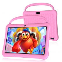 Tablet Android per bambini Octa-Core da 10,1 pollici con custodia, 64 GB 1 TB espandibile per bambini piccoli, controllo parentale, doppia fotocamera,
