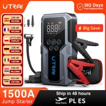 UTRAI 1500A Avviatore di emergenza per auto Accumulatori e caricabatterie di riserva Portatile 150PSI Pompa di aria Batteria per auto Booster di emergenza Dispositivo di avviamento Avviamento per auto
