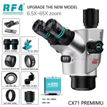 RF4 CX71 PREMIUM 30 ° C Ergonomisches Trinokular-Stereomikroskop, Echtzeit-Stromverfolgung, Kurvenanzeige für die Reparatur von Telefonlöten