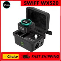 SWIFF WX520 Wireless in Ear Monitor System, Upgraded  Stereo IEM System Low Latency with Charging Case LED Display Auto-Pairing