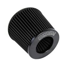 Universeller schwarzer und roter 3-Zoll (76 mm) 3,5-Zoll (89 mm) Luftansaugkegel-Filterersatz, hochwertiger Trockenluftfilter