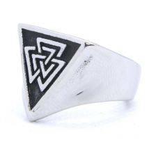 Polish Triangle Ring 316L Stainless Steel Jewelry Size 7-13 Vikings Ring
