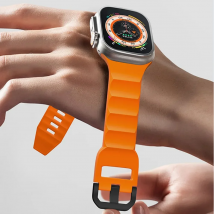 Silikonarmband für Apple Watch 46 mm 44 mm 45 mm 40 mm 41 mm 42 38 mm 49 mm Sportarmband iWatch Serie 8 7 6 5 4 3 SE 9 10 Ultra 49 mm