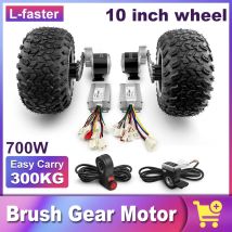 Dualer 24V 350W Getriebemotor, Fat Wheel, Kettenantriebsatz, Sand, Strand, Elektrowagen, Handwagen, 10x6,0-6 Zoll