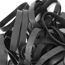 Wide 1cm Black Industrial Rubber Band Diameter 5cm Strong Elastic Rubbers For Postal Packing Packaging