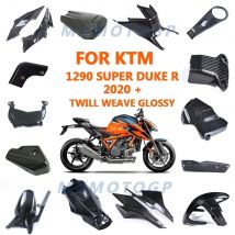 For KTM 1290 Super Duke R 2020 2021 2022 2023 100% Carbon Fiber Tank Side Panel Fender Full Fairing Kits Motorcycle Accessories