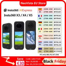 【Wysyłka z UE】Insta360 X3/X4/X5 - Wodoodporna kamera sportowa 360 stopni z czujnikami 1/2 cala 48MP, wideo 5.7K 360 Active HDR, zdjęcia 360 stopni 72MP