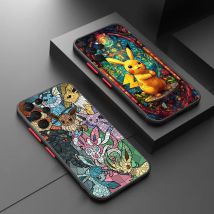 Pokémon pikachu für samsung galaxy s24 s23 s22 s21 s20 fe ultra plus s10 lite 5g gefrostete