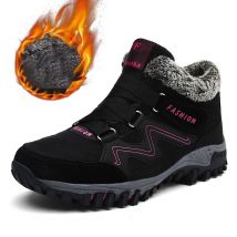 Frauen Stiefel Frau Warm Halten Mit Fell Outdoor Wandern Schnee Stiefel Turnschuhe Reise Kurze Plüsch Plattform Wandern Schuhe Größe 36-42