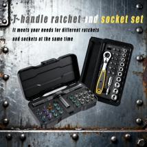 VMAN 24+24in1 Combo Ratchet Screwdriver Set | S2 Steel Magnetic Bits, T/Regular Handle With/Without Socket Gift Portable Durable