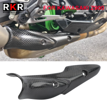 Für KAWASAKI Z900 Z900E Z900 Motorrad Auspuffanlage Mid Link Rohr Carbon Faser Hitzeschild Abdeckung Schutz Anti-Verbrühungen Shell