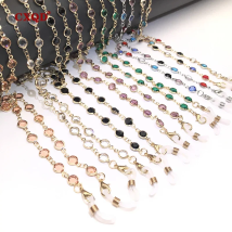 Mode Bunte Kristall Perle Brillen Halter frauen Gläser Kette Zubehör Brillen Riemen Schnur Sonnenbrille String Geschenk
