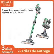 Aspiradora de mano portátil inalámbrica, potente succión de 15kPa, batería extraíble, iluminación LED, 40min de tiempo de ejecución, limpiador de suelo para el hogar