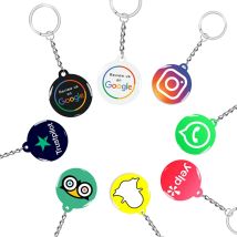 NFC Smart Epoxy Schlüsselanhänger für Google Instagram WhatsApp Facebook Snapchat Review Tap Schlüsselanhänger für sofortige Kundenrückmeldung