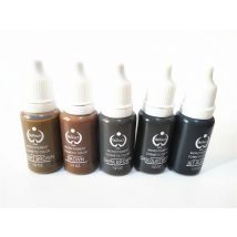 5Pcs Micro Pigmente Schwarz Permanent Make-Up Tattoo Tinte Set BTCH Tattoo Tinte Kosmetische Tattoo Augenbraue Lip Make-Up Mix Farbe