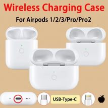 Bezprzewodowe etui ładujące zastępujące oryginalne Airpods Pro 1/2/3 generacji, zastępujące pudełko ładujące z ładowaniem 【USB Typ C】