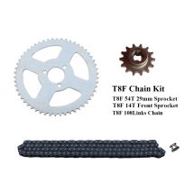 49cc Mini Pocket Bike 108 Glieder Kette 54T Kettenrad & T8F 14T Ritzel Ritzel für Mini Pocket Motorrad Kart ATV