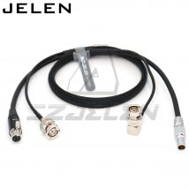 Camer 0B 2pin to ta4f 4pin female Cable for tvlogic 055/056/058 power cable and SDI camera monitor SDI line
