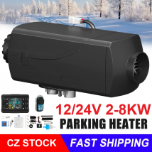 Ogrzewacz powietrza Diesel 12 V 5 kW, ogrzewacz postojowy 8 kW 24 V, oszczędzający paliwo i wydajny z cyfrowym monitorem, ogrzewacz samochodowy z alarmem CO, Bluetooth, do ciężarówek, łodzi,