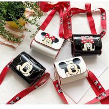 New Shoulder Bag Mickey Mouse Cute Mini Crossbody Bag Children's Wallet Minnie Mickey Mouse Cartoon Girls Side Bag