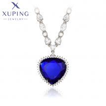 Xuping Jewelry Heart Shape Pendant Necklace With Synthetic Cubic Zirconia for Women Gift X000828615