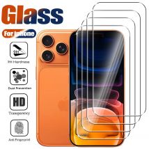 1-4Pcs Tempered Glass For iPhone 17 Pro Max 17 Air Screen Protector on iPhone 16 15 14 13 12 11 Pro 15 Plus Protective Glass