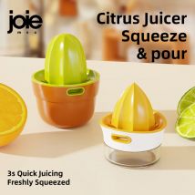Joie Lemon Squeeze & Pour Spremiagrumi manuale Alesatori Tazza per uso domestico - Spremere arance, limoni e altri frutti per succhi freschi