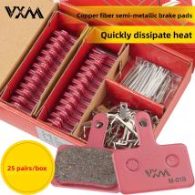 Mountain bike disc brake pads 25 pairs of box-packed oil brake pads bb5 universal disc brake Copper fiber semi-metallic sheet