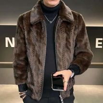 Männer Faux Leder Jacke Männer Plüsch Dicken Mantel Europäischen Stil Faux Leder Jacke Männer Pelzmantel Jaqueta De Couro Masculina