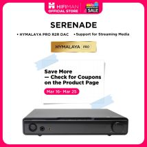 HIFIMAN SERENADE DAC Hi-Fi y amplificador de auriculares clase A con DAC HYMALAYA PRO R2R, streaming multimedia, red LAN cableada, negro