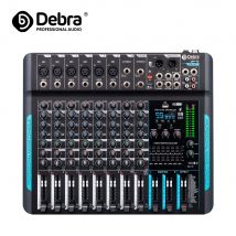 Debra DP-10 Professional Performance Mixer DJ Console 99 DSP Reverb Adjustment Bluetooth Connection For Stage Performance