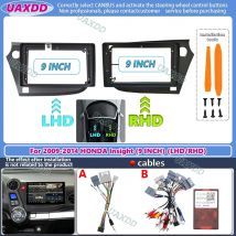 2 Din Car DVD only Frame Audio Fitting Adaptor Dash Trim Facia Panel 9 inch For HONDA INSIGHT 2009-2014 Double Din Radio Player