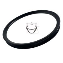 Double Layer Black Disc Brake Ring Electric Bicycle Rim Bike Width 13G Plug 36/32 Holes 20 Inch 406